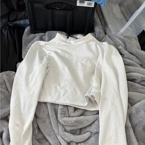 White Long Sleeve Women's Top